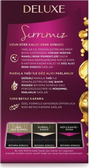 Palette Deluxe Kalıcı Renkler Saç Boyası 1-0 Siyah - 4