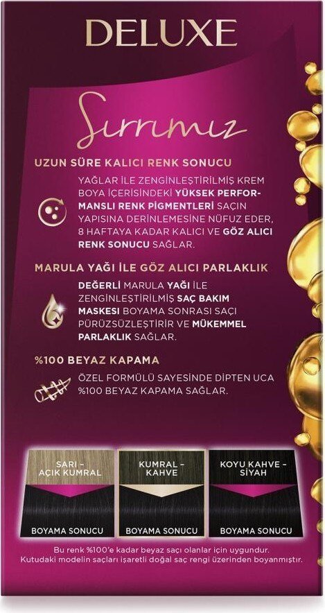 Palette Deluxe Kalıcı Renkler Saç Boyası 1-0 Siyah - 4