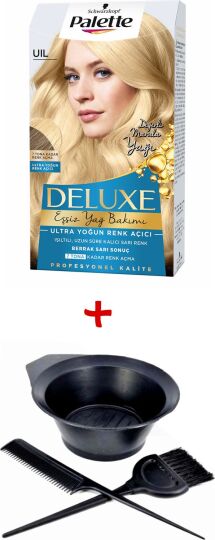 Palette Deluxe Saç Boyası Uıl Ultra Yoğun Renk Açıcı + Boyama Seti