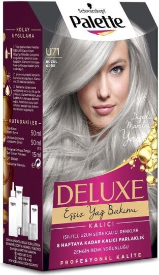 Palette Deluxe U71 Elmas Grisi Saç Boyası - 3