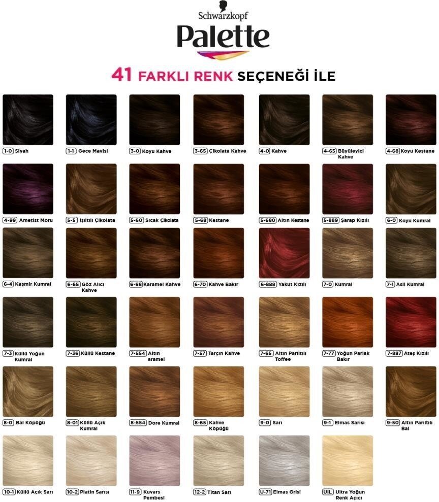 Palette Deluxe U71 Elmas Grisi Saç Boyası - 7