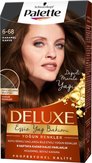 Palette Deluxe Yoğun Renkler 6-68 Karamel Kahve Saç Boyası - 2
