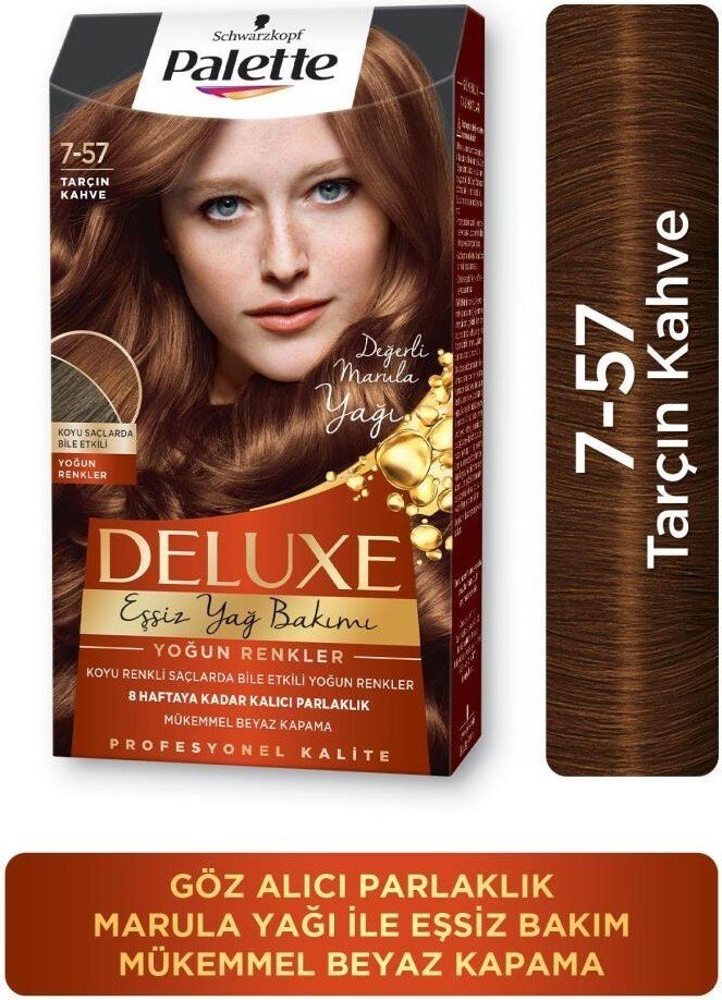 Palette Deluxe Yoğun Renkler 7-57 Tarçin Kahve Saç Boyası - 1