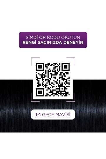 Palette Göz Alıcı Renkler Saç Boyası 1-1 Gece Mavisi - 3
