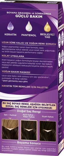 Palette Göz Alıcı Renkler Saç Boyası 3-0 Koyu Kahve - 3