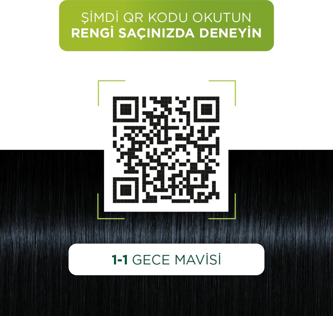 Palette Kalıcı Doğal Renkler 1-1 Gece Mavisi Saç Boyası Kakao Yağı & Yulaf Çekirdeği Özü ile - 5