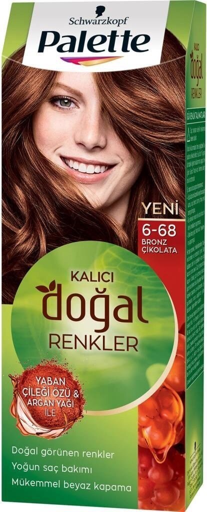Palette Kalıcı Doğal Renkler 6-68 Bronz Çikolata Saç Boyası - 2