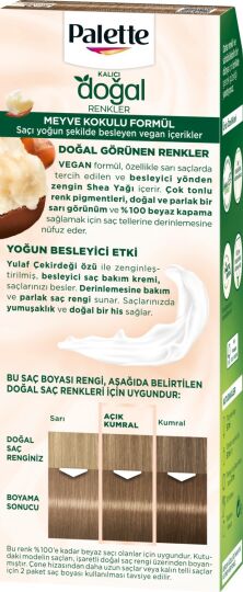 Palette Kalıcı Doğal Renkler 7-0 Kumral Saç Boyası Shea Yağı & Yulaf Çekirdeği Özü ile - 4