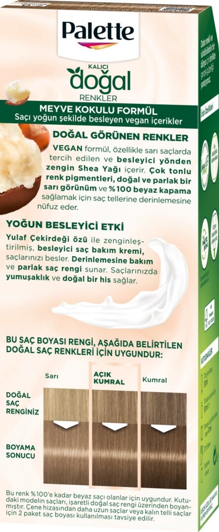 Palette Kalıcı Doğal Renkler 7-0 Kumral Saç Boyası Shea Yağı & Yulaf Çekirdeği Özü ile - 4