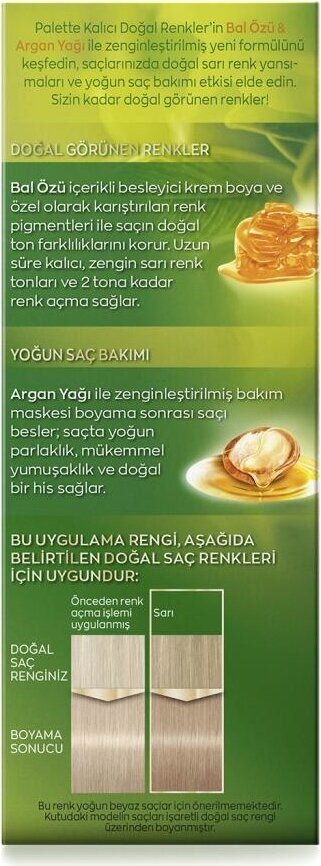 Palette Kalıcı Doğal Renkler 9-4 SAHRA SARISI - 4