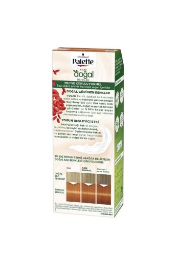 Palette Kalıcı Doğal Renkler Set Boya 8-77 Tarçın Bakır - 3