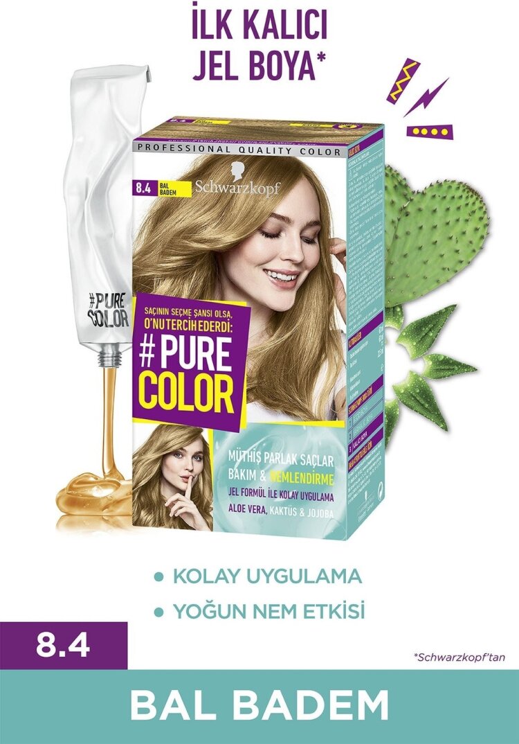 Pure Color Kalıcı Jel Boya 8.4 Bal Badem - 1