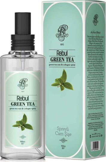 Rebul Green Tea - Yeşil Çay Kokulu Kolonya 100 Ml (Cam Şişe) Spreyli - 2