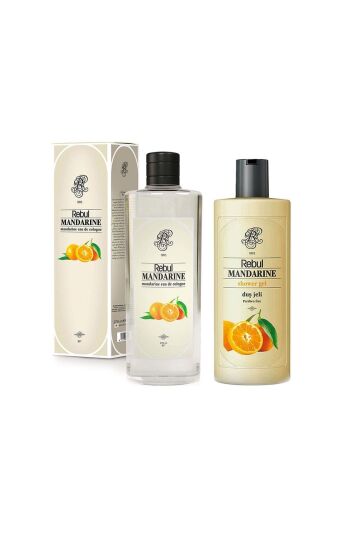 Rebul Mandarine 250 Ml Kolonya + 500 Ml Duş Jeli 2'li Set