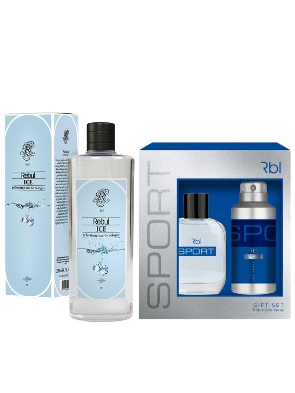 Rebul Sport Set Parfüm 100 ml + Deodorant Spray 150 ml + Ice Kolonya Özel Set - 1