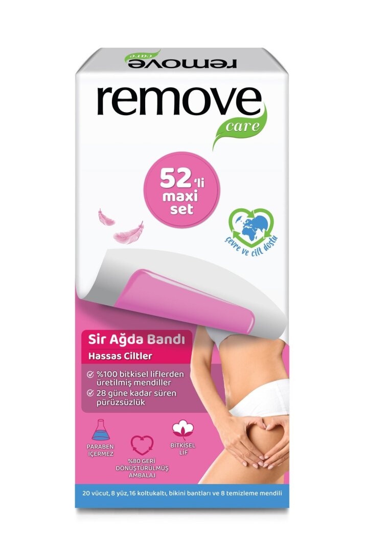 Remove Care Maxi Set Hassas Ciltler Sir Ağda Bandı 52'li - 1