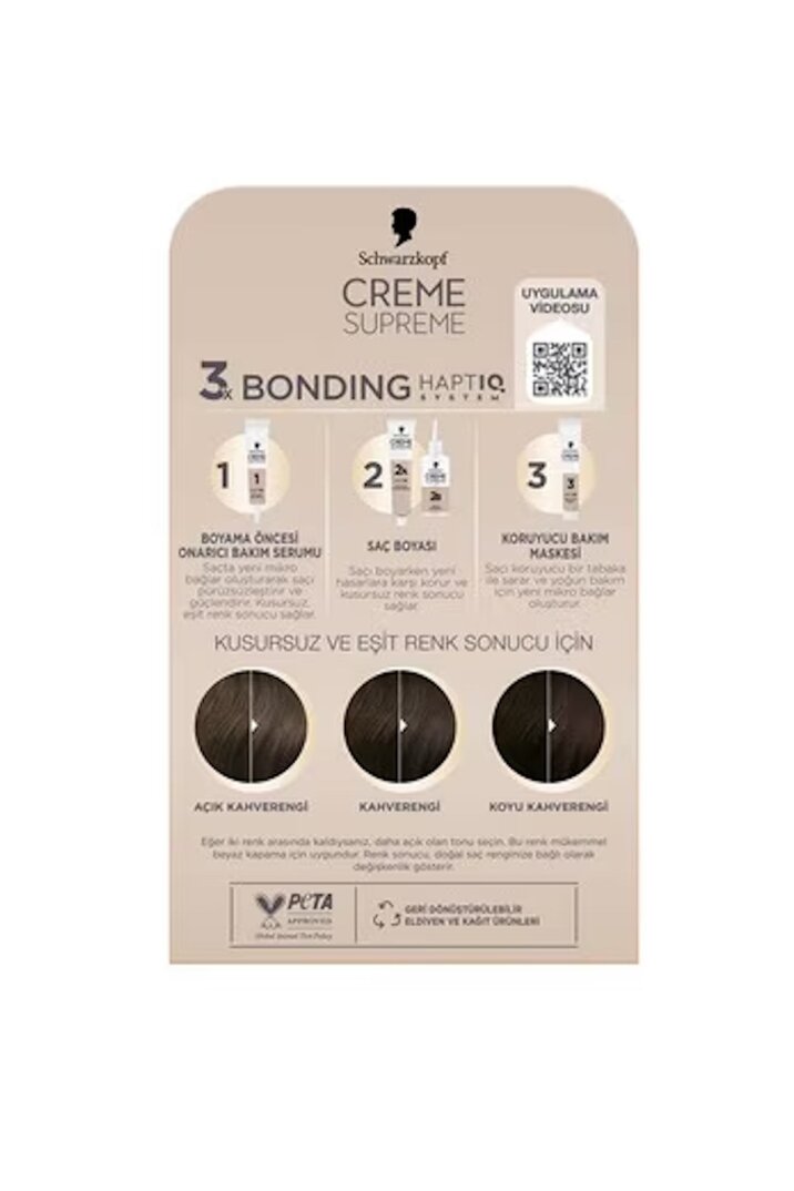 Schwarzkopf Creme Supreme Saç Boyası 5-1 Soğuk Kahve - 6
