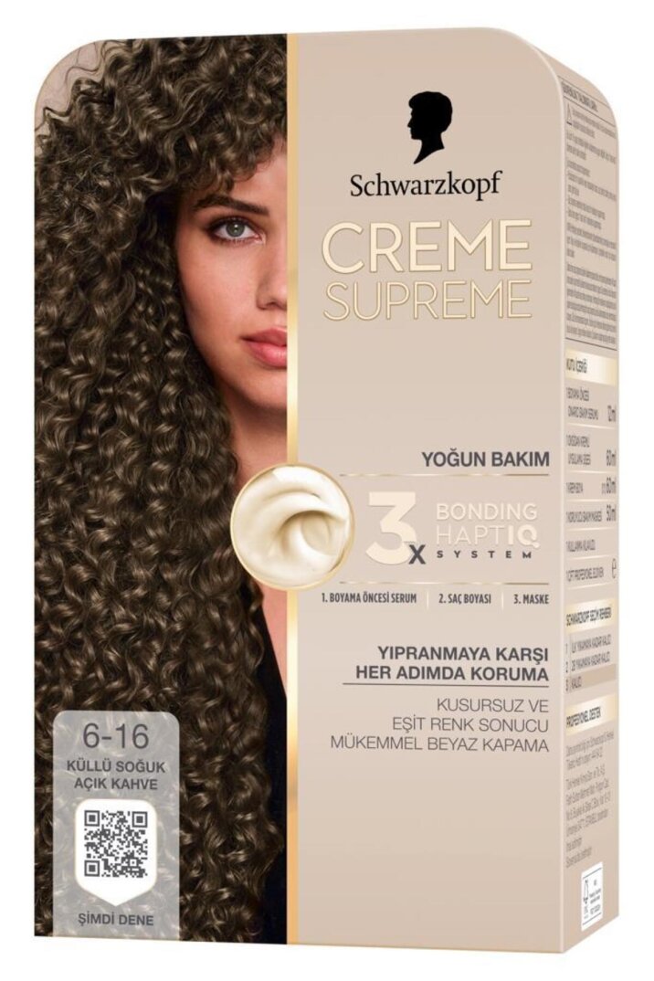 Schwarzkopf Creme Supreme Saç Boyası 6-16 Küllü Soğuk Açık Kahve - 2