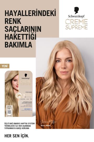 Schwarzkopf Creme Supreme Saç Boyası 7-0 Kumral - 5