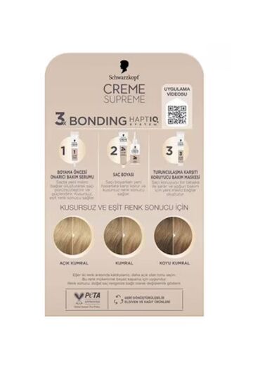 Schwarzkopf Creme Supreme Saç Boyası Full Kit 9-16 Küllü Soğuk Sarı - 3