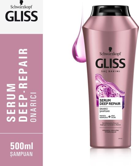 Schwarzkopf Gliss Serum Deep Repair Saç Bakım Şampuanı 500 ML