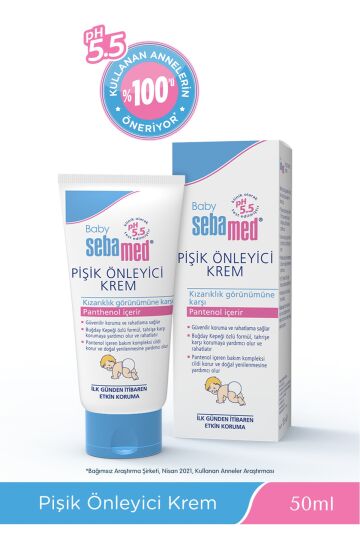 Sebamed Baby pH 5.5 Yoğun Nemlendirici Etkili Pantenol İçerikli Koruyucu  Bebek Pişik Kremi 50 ml