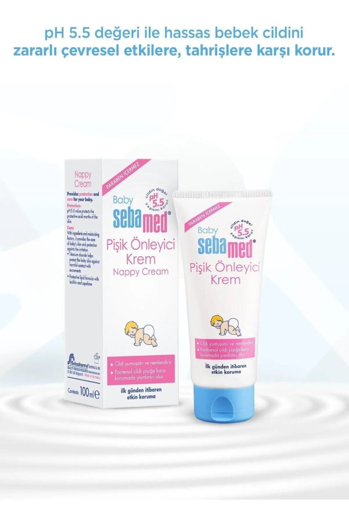 Sebamed Baby pH 5.5 Yoğun Nemlendirici Etkili Pantenol İçerikli Koruyucu  Bebek Pişik Kremi 50 ml - 2