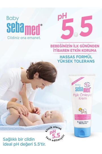 Sebamed Baby pH 5.5 Yoğun Nemlendirici Etkili Pantenol İçerikli Koruyucu  Bebek Pişik Kremi 50 ml - 6