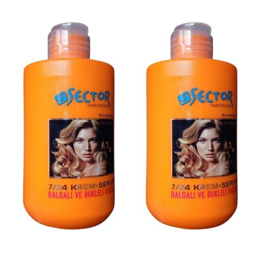 Sector Turuncu 7/24 Saç Kremi Dalgalı Saçlar İçin 300ml 2 Li Set - 1