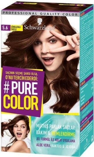 Shwarzkopf Pure Color Jel Saç Boyası 5-6 Çikolatalı Sufle - 2