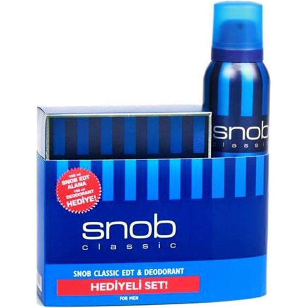 Snob Classic EDT+Deodorant Gift Set,  - 4