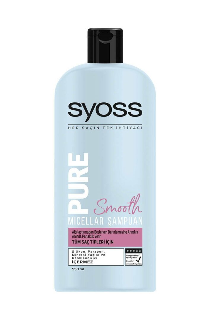 Syoss Pure Smooth Micellar Şampuan 550 ML - 1