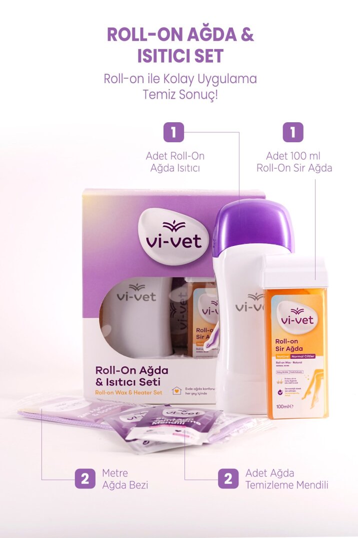 Vi-Vet Roll-On Ağda Isıtıcı Set - 2
