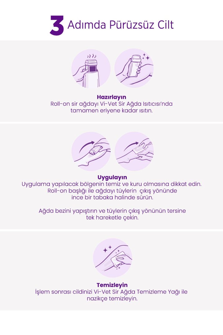 Vi-Vet Roll-On Ağda Isıtıcı Set - 7