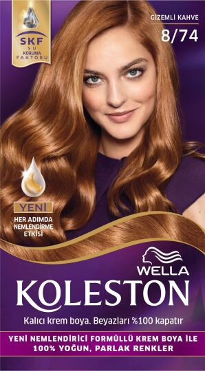 Wella Koleston Kıt 8/74 Gızemlı Kahve - 2
