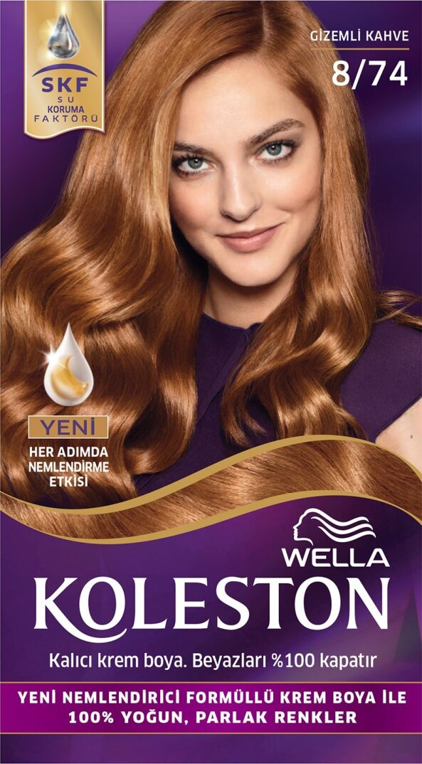 Wella Koleston Kıt 8/74 Gızemlı Kahve - 2