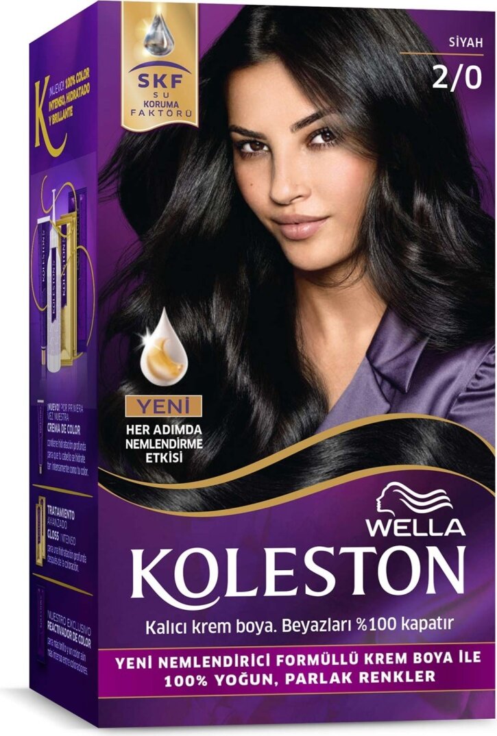 Wella Koleston Kit Saç Boyası 2/0 Siyah - 2