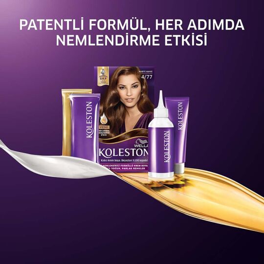 Wella Koleston Kit Saç Boyası 4/77 Kadife Kahve - 4