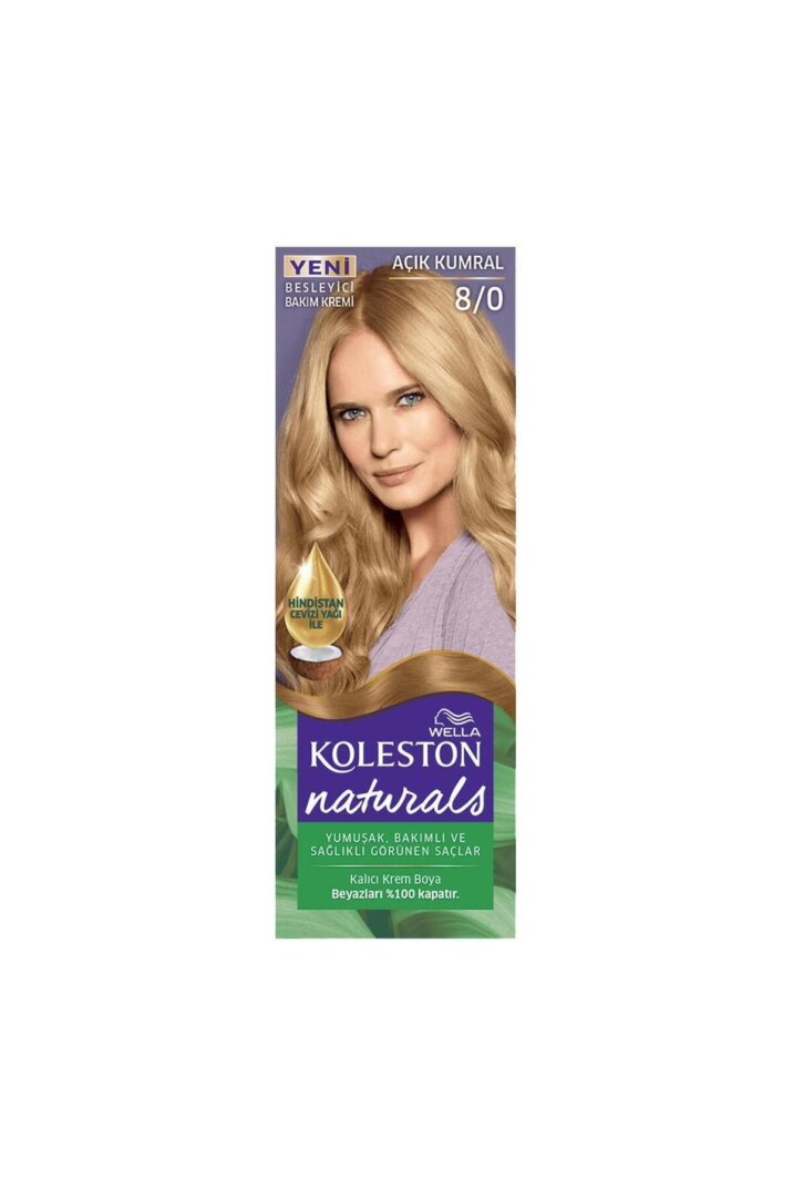 Wella Koleston Naturals 8/0 Açık Kumral Saç Boyası - 2