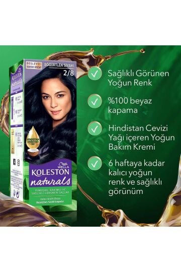 Wella Koleston Naturals Saç Boyası 2/8 Böğürtlen Siyahı - 5