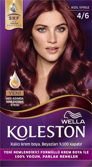 Wella Koleston Set Saç Boyası 4/6 Kızıl Viyole - 2
