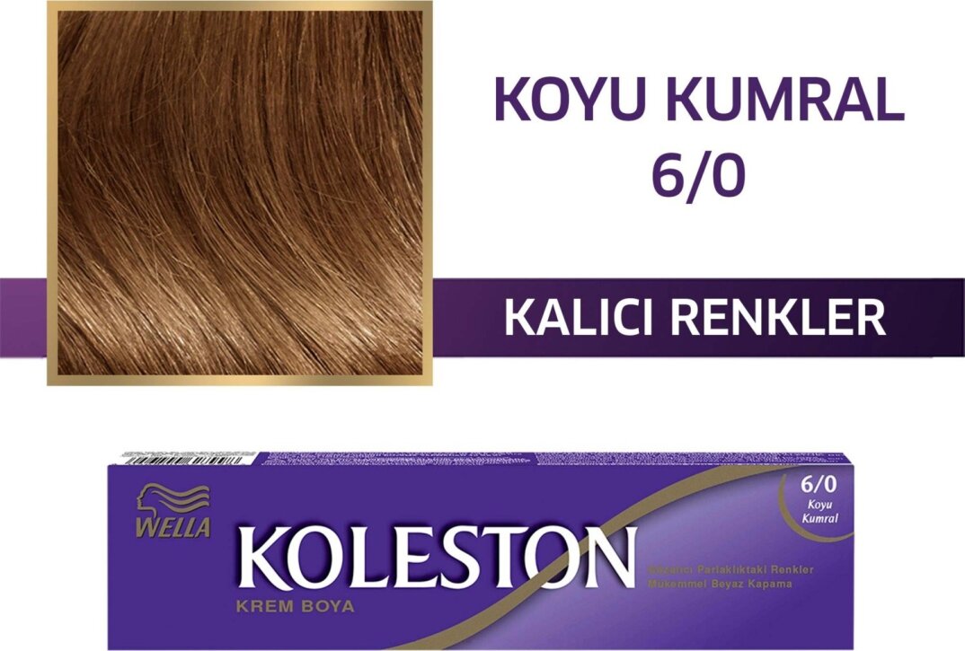 Wella Koleston Single Tüp Boya 6/0 Koyu Kumral - 1