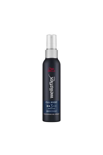 Wella Wellaflex Men Full Boost Kalın Telli Dolgun Görünüm Kafeinli Erkek Jel Saç Spreyi Strong150 ML
