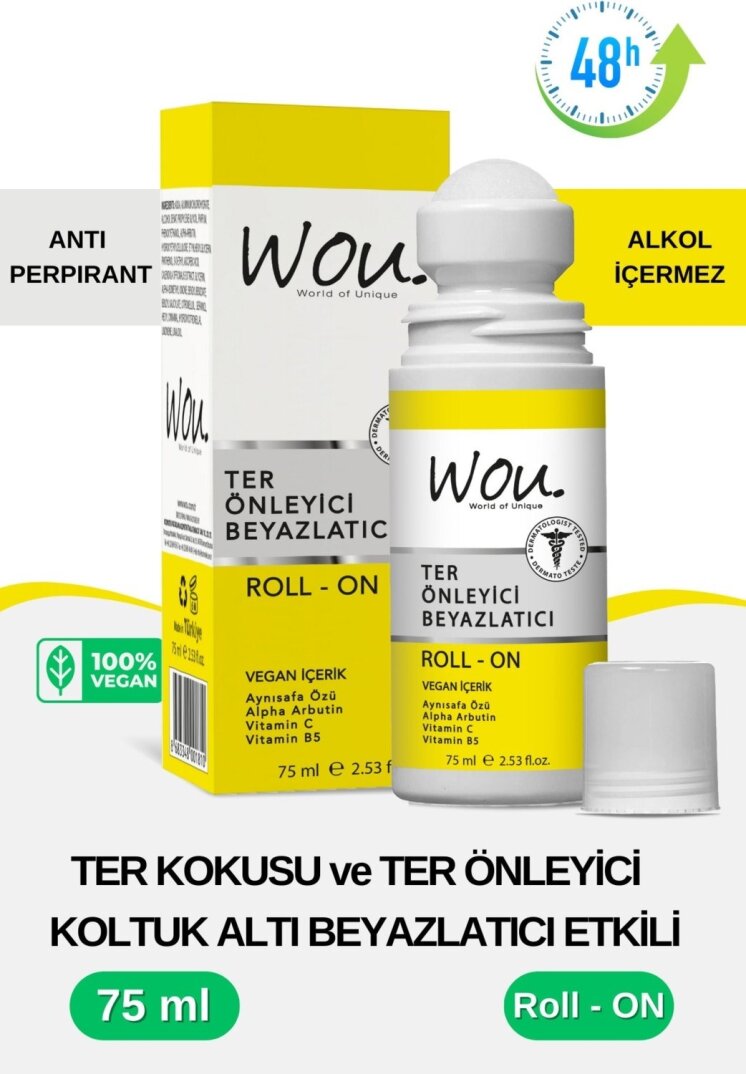 Wou Ter Önleyici Beyazlatıcı Roll - On 75 ml - 1