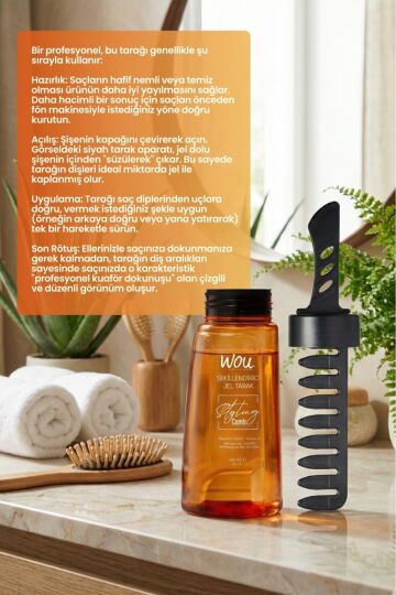 WOU World of Unique Wou Şekillendirici Jel Tarak 260 ml - 3